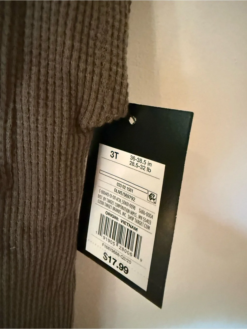 art class Olive Waffle Knit Sleeveless Jumpsuit